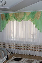 Ламбрекен шифоновий №177 3м зал спальня, фото 2