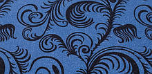 Бісерне покриття, чорно-блакитний візерунок, 274х80 см (BRF-1 10с)