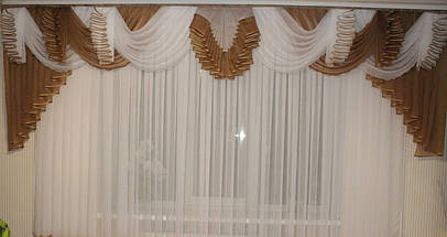 Ламбрекен шифоновий №177 3м зал спальня, фото 5