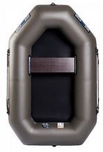 Надувна лодка Aqua-Storm St-190 ПВХ гребна одномісна 11.5 кг для риболовлі та прогулянок колір зелений