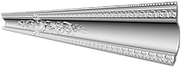 Плинтус потолочный из пенополистирола Glanzepol GP81 (2м)