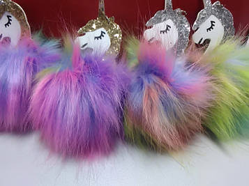 Мягкая игрушка брелок единорог