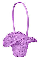 Кошик із лози бузковий (29 х 23 см)