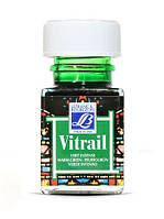 Витражная краска Vitrail #534 Warm green (Зеленый теплый) на сольвентной основе, 50 мл Lefranc & Bourgeois