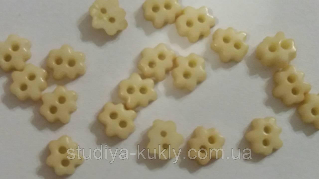 Гудзики для ляльок мікро, розмір 3*4 мм, №2МО
