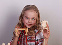 Набір лялькових меблів" Вітальня" Ручна робота. (060), фото 4