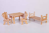 Набір лялькових меблів" Вітальня" Ручна робота. (060), фото 7