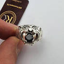 Чоловіча срібна печатка "Оскал тигра" 21 розмір, фото 3