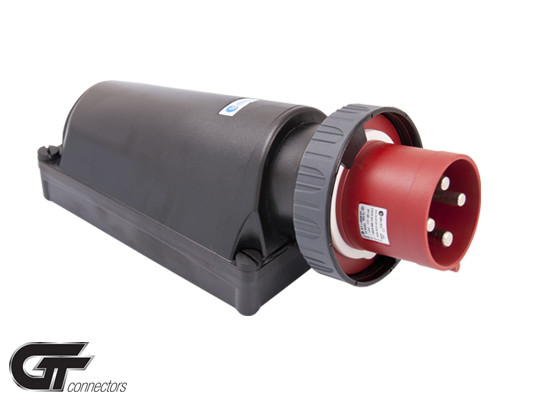 Разъем силовой: вилка накладная, GT, 125А, 4 полюса 3p+e, IP67: купить ...