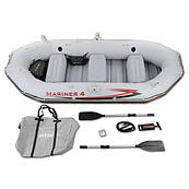 Чотиримісна Intex надувний човен 68376 Mariner 4 Set, 328 х 145 х 48 см, з веслами і насосом