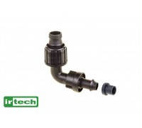 Стартовий фітинг — кутовий. Монтаж: Гумка з підтиском — IRTECH