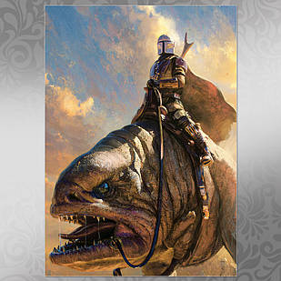 Плакат серіал Зоряні Війни: Мандалорець А3 | Star Wars: The Mandalorian 005