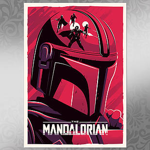 Плакат серіал Зоряні Війни: Мандалорець А3 | Star Wars: The Mandalorian 006