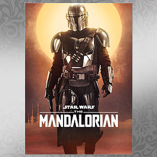 Плакат серіал Зоряні Війни: Мандалорець А3 | Star Wars: The Mandalorian 008