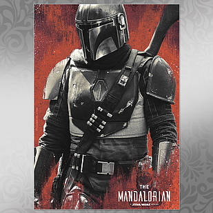 Плакат серіал Зоряні Війни: Мандалорець А3 | Star Wars: The Mandalorian 009