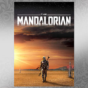 Плакат серіал Зоряні Війни: Мандалорець А3 | Star Wars: The Mandalorian 012