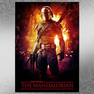 Плакат серіал Зоряні Війни: Мандалорець А3 | Star Wars: The Mandalorian 013
