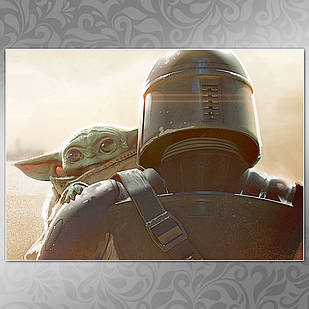Плакат серіал Зоряні Війни: Мандалорець А3 | Star Wars: The Mandalorian 018