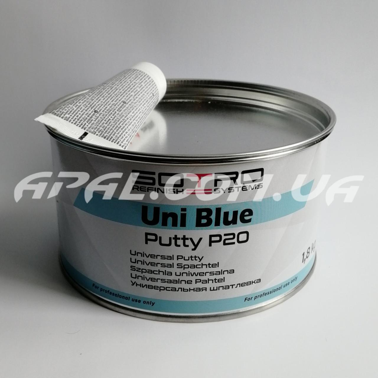 SOTRO Шпаклівка універсальна Uni Blue Putty P20 1,8 кг (блакитна)