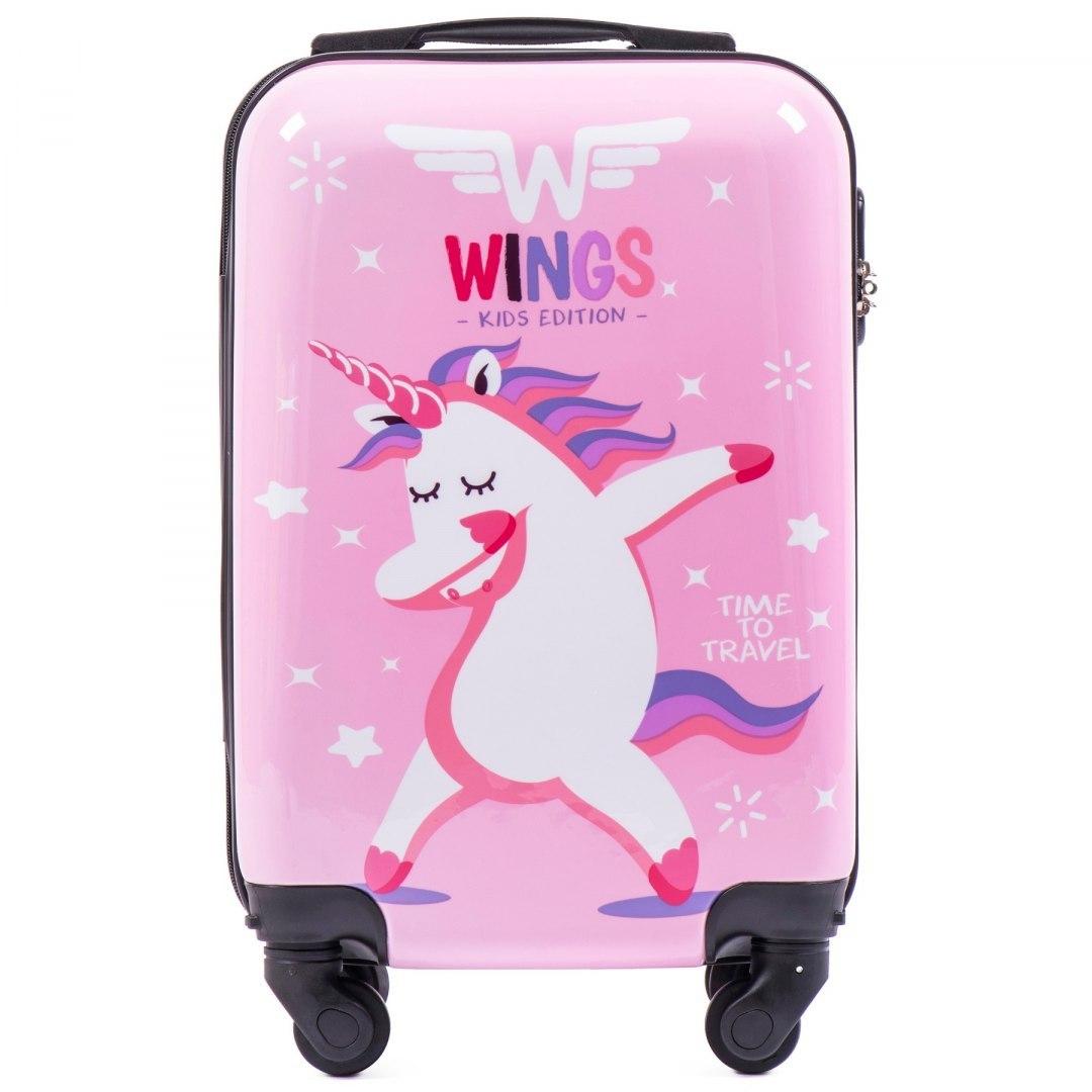 Валіза дитяча Wings K310 KIDS01 Маленька XS Рожевий, фото 1