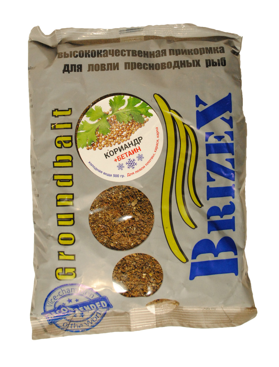 Прикорм Brizex Холодна вода ПЛОТВА Коріандр + Бетаїн 500 г