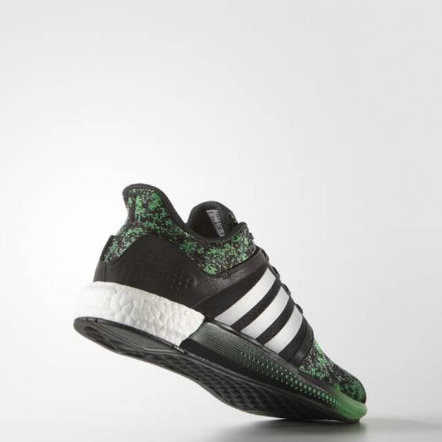 Кроссовки мужские adidas Solar rnr Boost AQ1915 (черные c зеленым