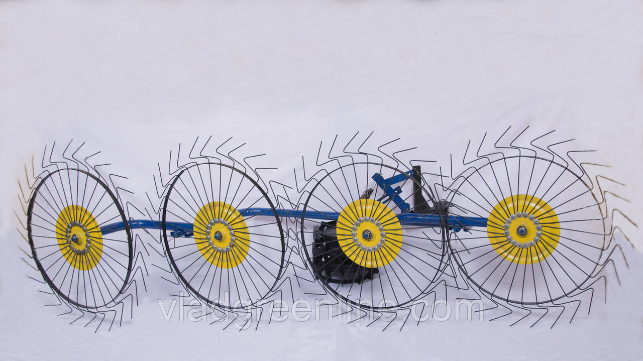 Сеноворошка Сонечко до мотоблока ТМ АРА (4 сонечка)