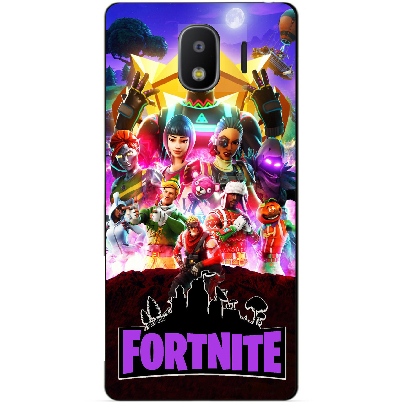 Силіконовий бампер чохол для Samsung J2 2018 Galaxy J250 малюнком Fortnite