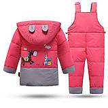 Дитячий зимовий комбінезон на пуху розмір 98., фото 3