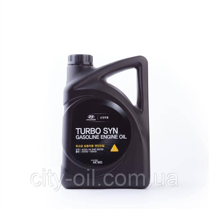 Синтетична Моторна олива Mobis Hyundai/KIA Turbo SYN Gasoline 5W-30 4 л. - фото 1 - id-p1122749549