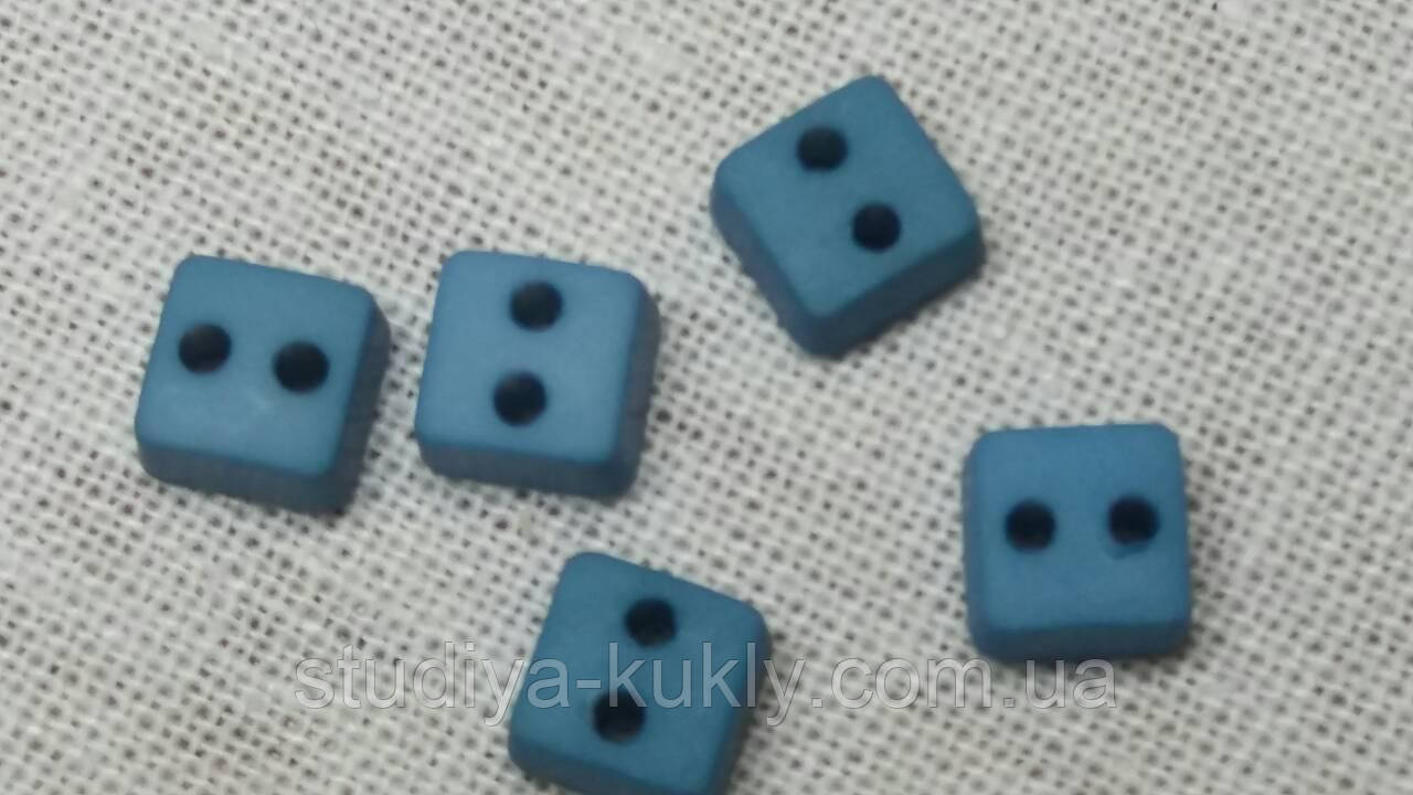 Гудзики для ляльок міні, квадрат, №31ФК., фото 1