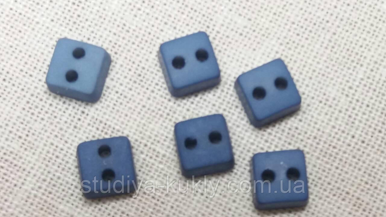 Гудзики для ляльок міні, квадрат, №33ФК., фото 1