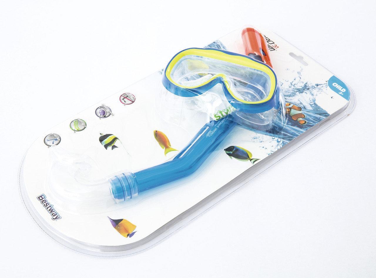 Маска для дайвінгу Bestway 24024 для плавання дитяча маска та трубка в наборі
