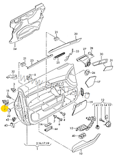 Кліпса кріплення панелі, камери дверей на Аудіо, фото 5