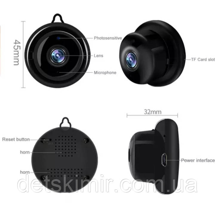 Беспроводная мини ip-камера1080P HD IR с функцией ночного видения, камера для домашней безопасности, Wi-Fi