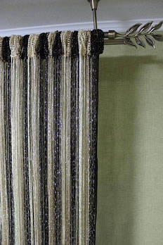 Нитяні шторки з люрексом веселка