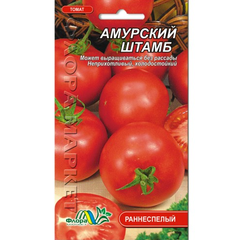 Насіння Томат Амурський штамб червоний середньоранній 0.1 г, фото 1
