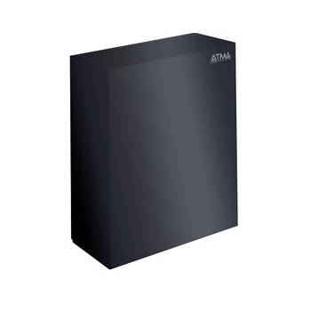 Урна для паперових рушників чорна 25 л M-125B —