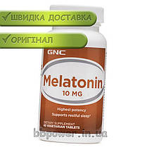 Мелатонін для нормалізації сну GNC MELATONIN 10 60 капсул, фото 2