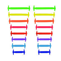 Шнурки силіконові (кольорові)