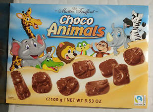 Шоколадні цукерки Maitre Truffout Choco Animals, 100 г