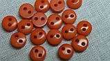 Гудзик для ляльок міні 6 мм. Помаранчевий, № 6.18, фото 2