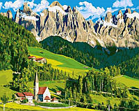 Картина по номерам Brushme Домик в Альпах, 40х50 (GX21692)