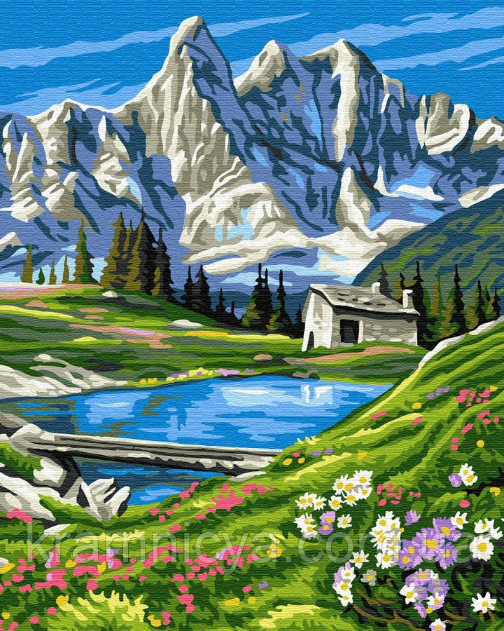 Картина за номерами Brushme Швейцарські Альпи, 40х50 (GX6716)