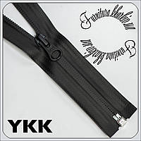 Блискавка зворотня 70см YKK прогумована чорна