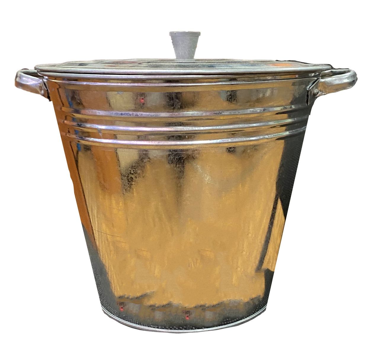 Бак оцинкований з кришкою, 15л, фото 1