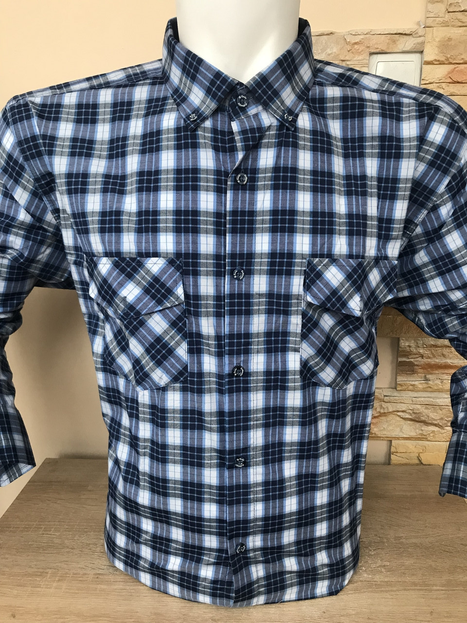 Сорочка коттонова з довгим рукавом Cotarelli