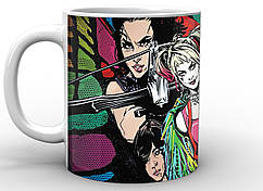 Кухоль GeekLand Хижі птахи Харлі всі героїні поп арт Birds of Prey BOP.03.15