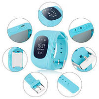 Дитячий розумний годинник Smart Watch UKC Q50/G36 GpS трекер light Blue S, фото 3