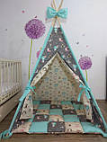 Вігвам із м'яким килимком, повний набір, фото 2